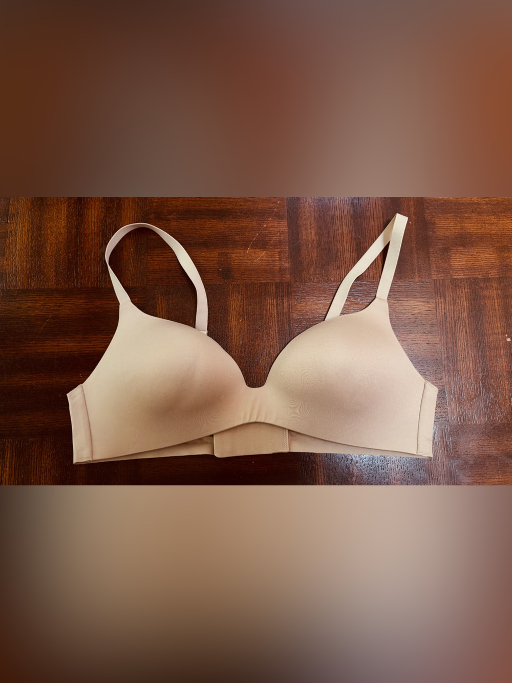 Soma Enbliss Beige Smooth T-Shirt Wireless Bra 36A
